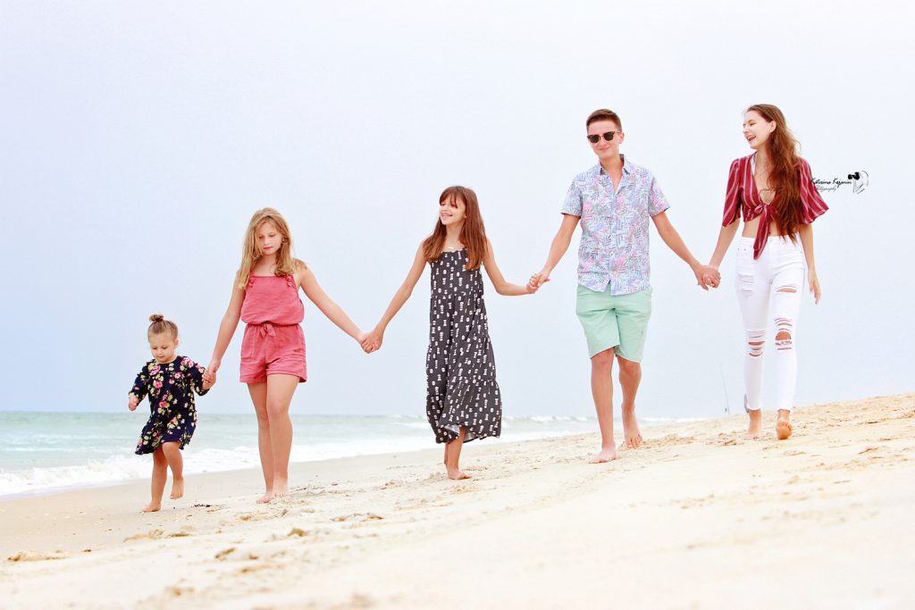 Family photography sessions and beach portraits