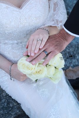 Professional wedding photography in Palm Coast featuring a joyful bride and groom on their wedding day.